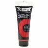 Campus Peinture Acrylique 100 Ml - Rouge De Cadmium Foncé N°618 -Creavea Shop peinture acrylique 100 ml rouge de cadmium fonce n618 p