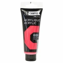 Campus Peinture Acrylique 100 Ml - Rouge Primaire N°686