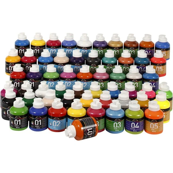 Creativ Company Peinture Acrylique A-color, 57x500 Ml, Couleurs Assorties 3 Creativ Company Peinture Acrylique A-color, 57x500 Ml, Couleurs Assorties