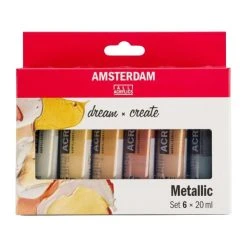 Royal Talens Peinture Acrylique "Amsterdam" Metallic - 6x 20 Ml