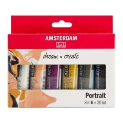 Royal Talens Peinture Acrylique "Amsterdam" Portrait - 6x20 Ml