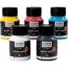 Creativ Company Peinture Acrylique Brillante Peinture Acrylique Creall Studio, Couleurs Assorties, 5x500 Ml/ 1 Pq.