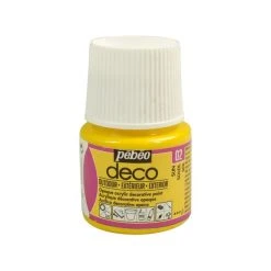 Pébéo Peinture Acrylique D'extérieur Multi-surfaces - Jaune - 45 Ml