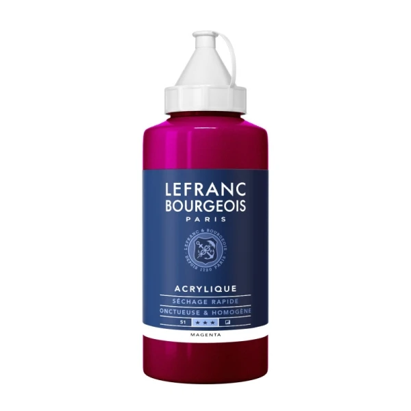 Set Peinture Acrylique Peinture Acrylique En Bidon - Magenta - Lefranc & Bourgeois 3 Set Peinture Acrylique Peinture Acrylique En Bidon - Magenta - Lefranc & Bourgeois
