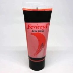 Set Peinture Acrylique Peinture Acrylique En Tube Rouge Vermillon 200ml - Amt