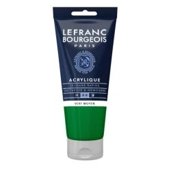 Set Peinture Acrylique Peinture Acrylique En Tube Vert Moyen 80ml Lefranc & Bourgeois