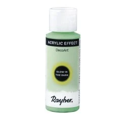 Rayher Peinture Acrylique Fluo Phosphorescente 59 Ml - Vert