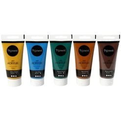 Creativ Company Peinture Acrylique Mate - Pigment Art Acrylic - Couleurs Nature - 5 X 75 Ml -Creavea Shop peinture acrylique mate pigment art acrylic couleurs nature 5 x 75 ml p 3