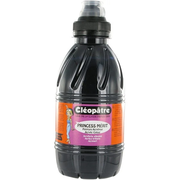 Cleopatre Set Peinture Acrylique Peinture Acrylique Princess Mérit - Noir - 500 Ml - Cléopâtre 3 Cleopatre Set Peinture Acrylique Peinture Acrylique Princess Mérit - Noir - 500 Ml - Cléopâtre