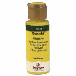 Rayher Peinture Acrylique Tous Usages Mat 59 Ml - Jaune Foncé