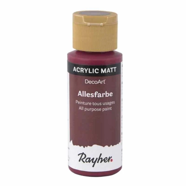 Rayher Peinture Acrylique Tous Usages Mat 59 Ml - Rouge Royal 3 Rayher Peinture Acrylique Tous Usages Mat 59 Ml - Rouge Royal