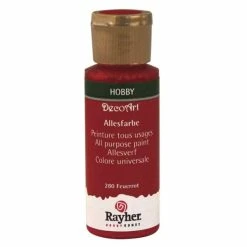 Rayher Peinture Acrylique Tous Usages Mat 59 Ml - Rouge Sombre