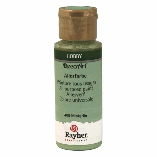 Rayher Peinture Acrylique Tous Usages Mat 59 Ml - Vert Menthe 3 Rayher Peinture Acrylique Tous Usages Mat 59 Ml - Vert Menthe