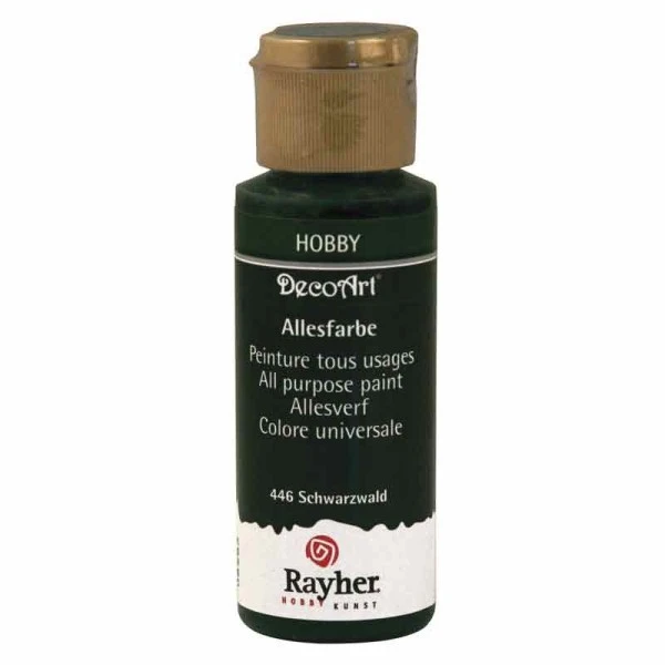 Peinture acrylique tous usages mat 59 ml - Vert noir Rayher Peinture Acrylique Tous Usages Mat 59 Ml - Vert Noir -Creavea Shop peinture acrylique tous usages mat 59 ml vert noir p