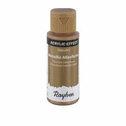 Rayher Peinture Acrylique Tous Usages Métallique 59 Ml - Doré