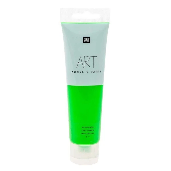 Peinture acrylique - Vert feuille - 100 ml Rico Design Peinture Acrylique - Vert Feuille - 100 Ml -Creavea Shop peinture acrylique vert feuille 100 ml p