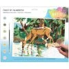 Docrafts Papermania Peinture Numéro Peinture Au Numéro - Biche Et Son Faon - 39,5 X 29,5 Cm -Creavea Shop peinture au numero biche et son faon 395 x 295 cm p