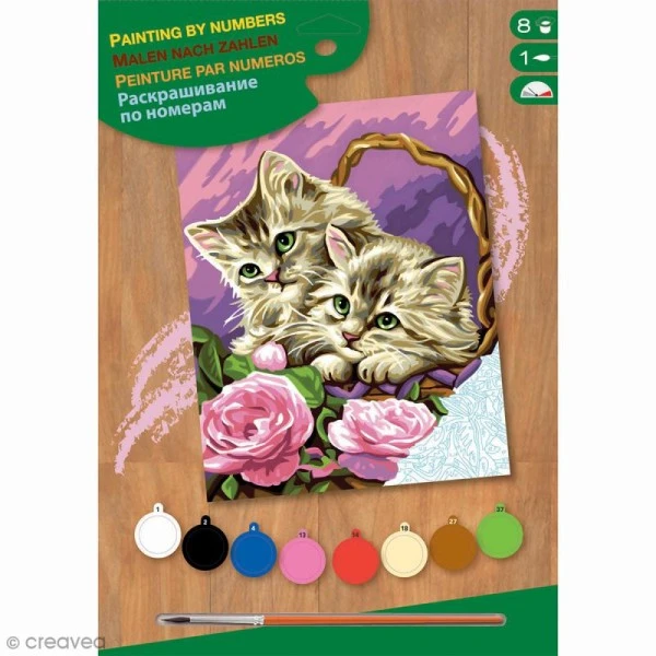 KSG Peinture Numéro Peinture Au Numéro - Chatons Boudeurs 3 KSG Peinture Numéro Peinture Au Numéro - Chatons Boudeurs