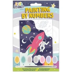 Docrafts Papermania Peinture Numéro Peinture Au Numéro Pour Enfant - Astronaute - 17,5 X 12,5 Cm