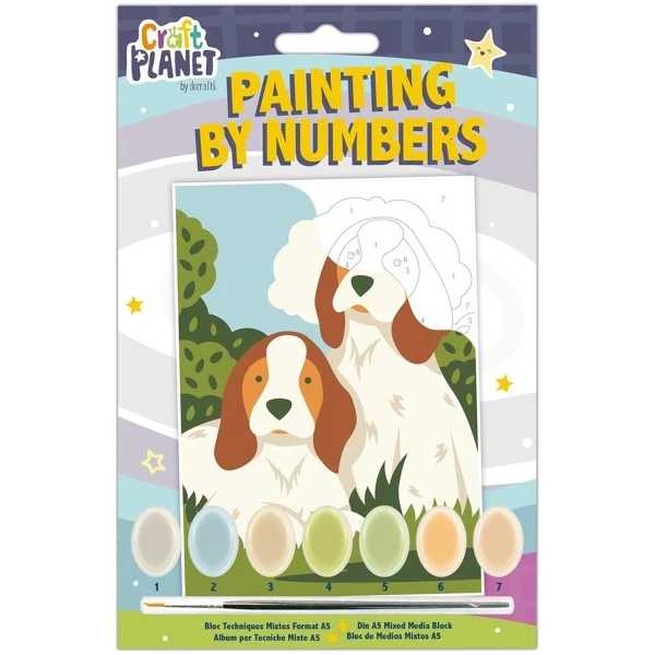 Docrafts Papermania Peinture Numéro Peinture Au Numéro Pour Enfant - Chiots - 17,5 X 12,5 Cm 3 Docrafts Papermania Peinture Numéro Peinture Au Numéro Pour Enfant - Chiots - 17,5 X 12,5 Cm