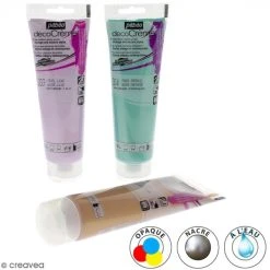 Pébéo Peinture Acrylique DecoCreme Peinture DecoCrème 120 Ml - Pearl (nacré)