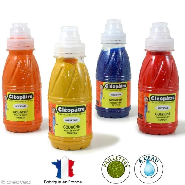 Cléopâtre Gouache Pailletée Peinture Gouache Néfertari Pailletée - 250 Ml 2 Cléopâtre Gouache Pailletée Peinture Gouache Néfertari Pailletée - 250 Ml