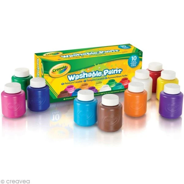 Kit De Gouache Peinture Lavable - Crayola X 10 4 Kit De Gouache Peinture Lavable - Crayola X 10 – Image 2