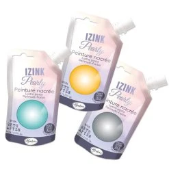 Aladine Peinture Acrylique Nacrée Peinture Nacrée Izink Pearly - Plusieurs Coloris Disponibles - 80 Ml