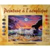 OZ International Peinture Numéro Peinture Numero Adulte - Chevaux Au Crépuscule -Creavea Shop peinture numero adulte chevaux au crepuscule p