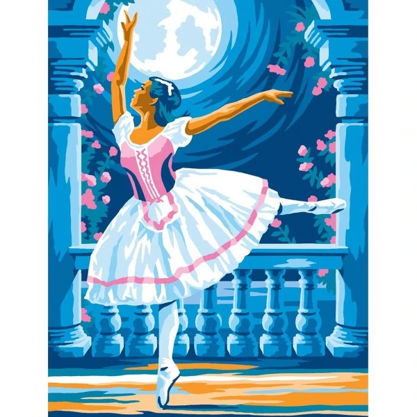 OZ International Peinture Numéro Peinture Par Numéros - Danseuse Ballerine - 22,5 X 30,2 Cm 4 OZ International Peinture Numéro Peinture Par Numéros - Danseuse Ballerine - 22,5 X 30,2 Cm – Image 2