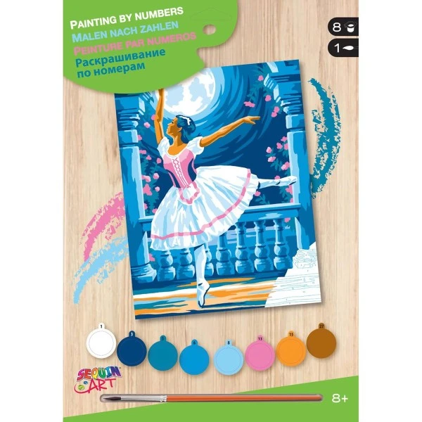 OZ International Peinture Numéro Peinture Par Numéros - Danseuse Ballerine - 22,5 X 30,2 Cm 3 OZ International Peinture Numéro Peinture Par Numéros - Danseuse Ballerine - 22,5 X 30,2 Cm