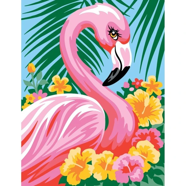 OZ International Peinture Numéro Peinture Par Numéros - Flamants Rose - 22,5 X 30,2 Cm 4 OZ International Peinture Numéro Peinture Par Numéros - Flamants Rose - 22,5 X 30,2 Cm – Image 2