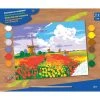 OZ International Peinture Numéro Peinture Par Numéros - Moulins à Vent - 35,5 X 27,9 Cm -Creavea Shop peinture par numeros moulins a vent 355 x 279 cm p