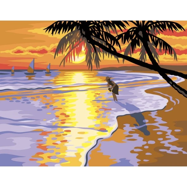 Peinture par numéros - Sous les Tropiques - 35,5 x 27,9 cm OZ International Peinture Numéro Peinture Par Numéros - Sous Les Tropiques - 35,5 X 27,9 Cm -Creavea Shop peinture par numeros sous les tropiques 355 x 279 cm p 2