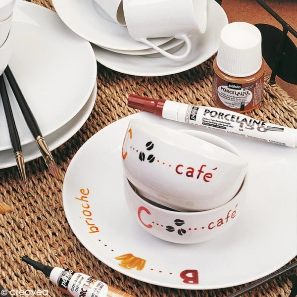 Pébéo Peinture Porcelaine P150 Effet Brillant - 45 Ml 7 Pébéo Peinture Porcelaine P150 Effet Brillant - 45 Ml – Image 5