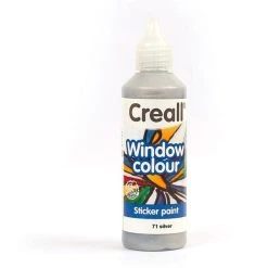 Kit Peinture Peinture Repositionnable Pour Vitres Creall Glass 80 Ml - Argent