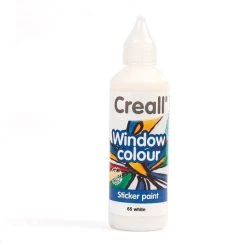 Kit Peinture Peinture Repositionnable Pour Vitres Creall Glass 80 Ml - Blanc