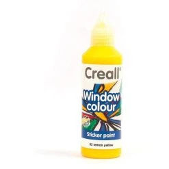 Kit Peinture Peinture Repositionnable Pour Vitres Creall Glass 80 Ml - Jaune Citron
