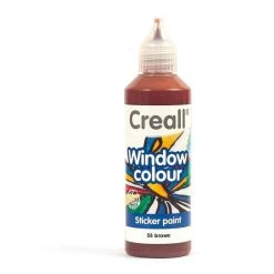 Kit Peinture Peinture Repositionnable Pour Vitres Creall Glass 80 Ml - Marron