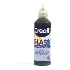 Kit Peinture Peinture Repositionnable Pour Vitres Creall Glass 80 Ml - Noir