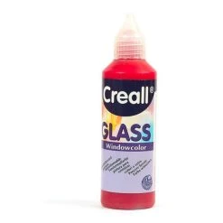 Kit Peinture Peinture Repositionnable Pour Vitres Creall Glass 80 Ml - Rouge Bordeaux