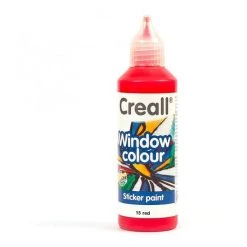Kit Peinture Peinture Repositionnable Pour Vitres Creall Glass 80 Ml - Rouge