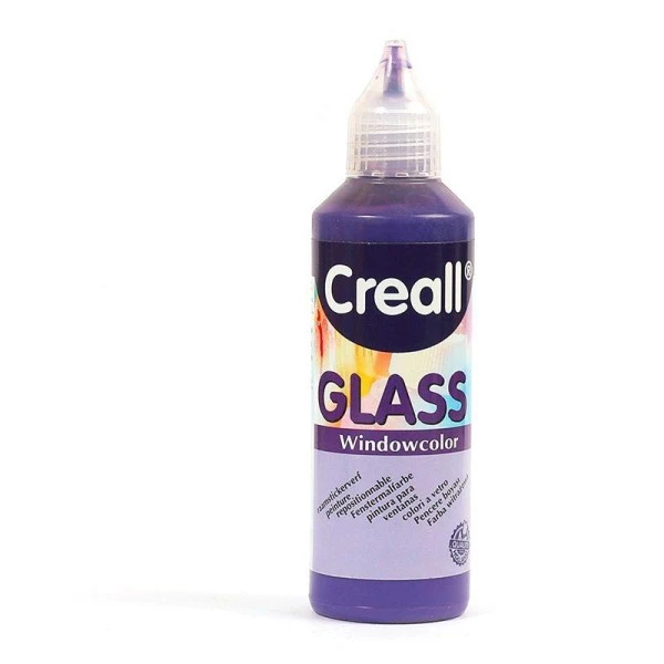Kit Peinture Peinture Repositionnable Pour Vitres Creall Glass 80 Ml - Violet Foncé 3 Kit Peinture Peinture Repositionnable Pour Vitres Creall Glass 80 Ml - Violet Foncé