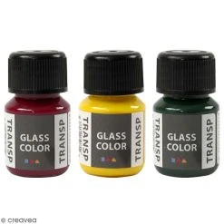 Creativ Company Peinture Verre Peinture Sur Verre A-Color Glass - Plusieurs Coloris à Effet Translucide - 35 Ml