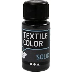 Creativ Company Peinture Tissu Textile Color Peinture Textile - Noir - 50 Ml