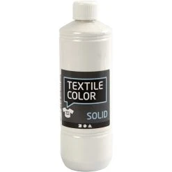 Creativ Company Peinture Tissu Textile Color Peinture Textile Opaque 500 Ml - Blanc