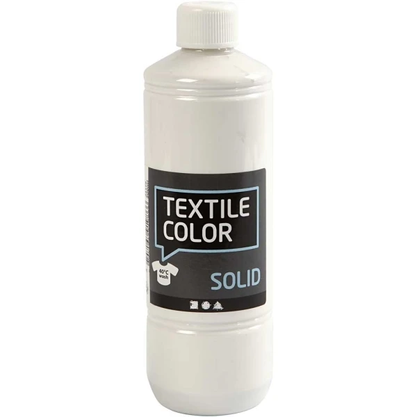 Creativ Company Peinture Tissu Textile Color Peinture Textile Opaque 500 Ml - Blanc 3 Creativ Company Peinture Tissu Textile Color Peinture Textile Opaque 500 Ml - Blanc