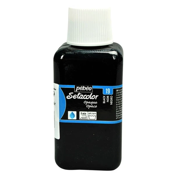 Peinture Tissu Setacolor Pébéo - Opaque - Noir - 250 Ml 3 Peinture Tissu Setacolor Pébéo - Opaque - Noir - 250 Ml