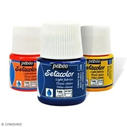 Peinture Tissu Setacolor Pébéo - Tissus Clairs - 45 Ml