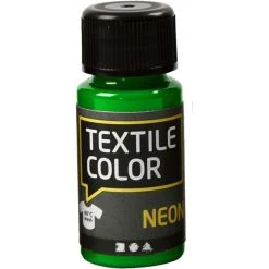 Creativ Company Peinture Tissu Textile Color Neon - Vert Fluo - 50 Ml